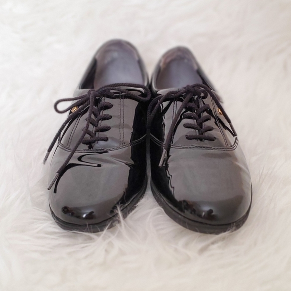 EASY SPIRIT Motion Anti-Gravity Black Patent Tie Oxfords - Picture 5 of 7